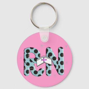 Registered Nurse Gifts "RN" Keychain