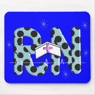 Registered Nurse Gifts "RN" Mouse Pad