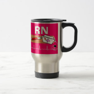Registered Nurse Gifts "RN" Travel Mug