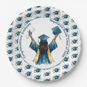 Registered Nurse Graduation Celebration  Paper Plate