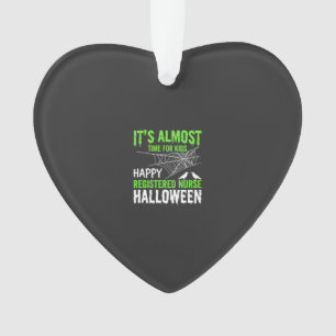 Registered Nurse Halloween Spiderweb and Raven Ornament