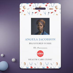 Registered Nurse Healthcare Logo Badge