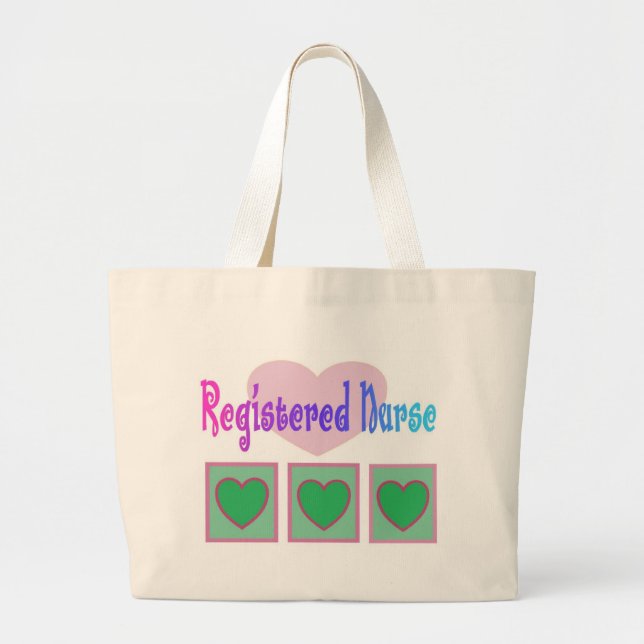 Registered Nurse HEARTS tote bag (Front)