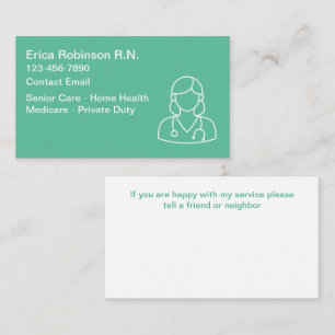 Registered Nurse Home Health Business Cards