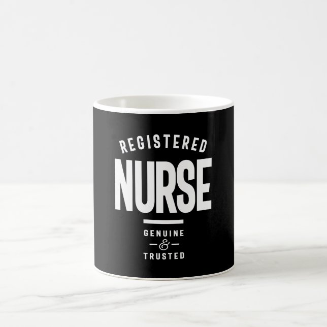 Registered Nurse Job Title Gift Coffee Mug (Center)