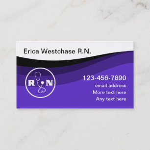 Registered Nurse Medical Business Card Template