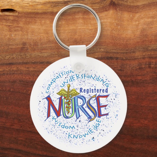 Registered Nurse Motto Keychain (Front)