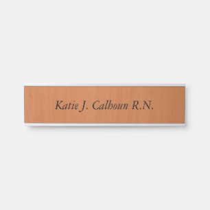 Registered Nurse name Door Sign