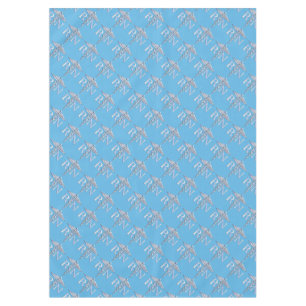 Registered Nurse RN Caduceus on Pastel Blue Tablecloth