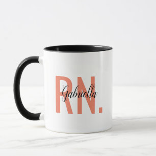 Registered Nurse RN Christmas Perzonalized Name  Mug