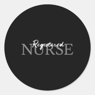 Registered Nurse Rn Emergency Room Nurse Classic Round Sticker