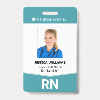 Registered Nurse RN Employee ID Badge