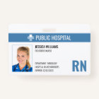 Registered Nurse RN Hospital Employee ID