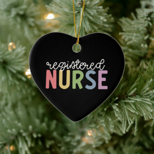 Registered Nurse RN Nurse Graduation Ceramic Ornament