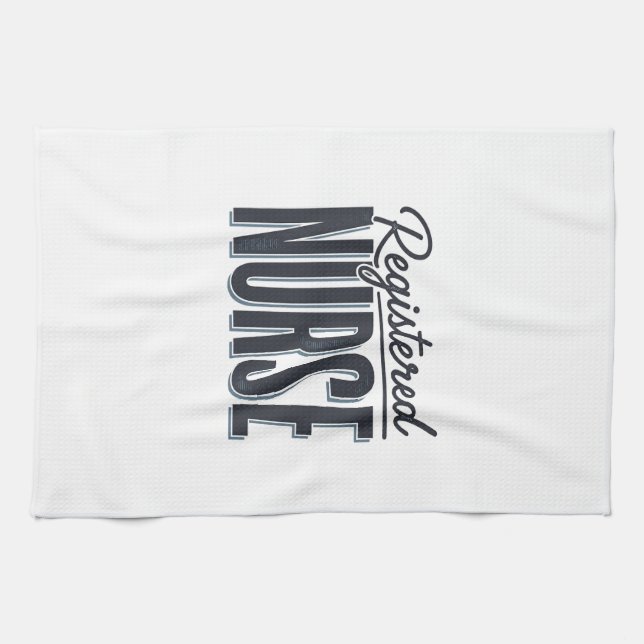 Registered Nurse Script Typography Vector Design_1 Kitchen Towel (Horizontal)