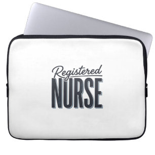 Registered Nurse Script Typography Vector Design_1 Laptop Sleeve