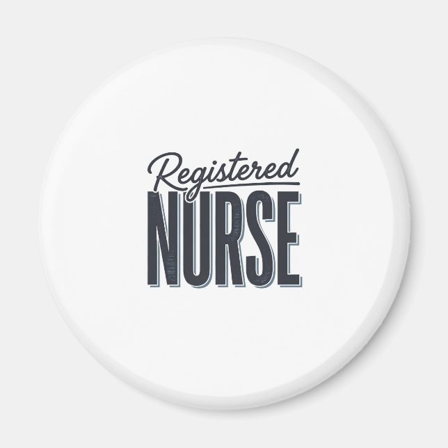 Registered Nurse Script Typography Vector Design_1 Magnet (Front)