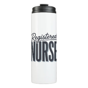 Registered Nurse Script Typography Vector Design_1 Thermal Tumbler