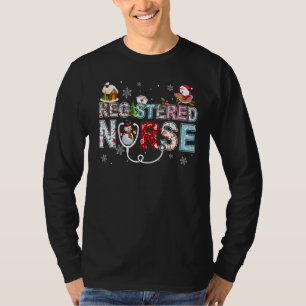 Registered Nurse Stethoscope Christmas Tree Orname T-Shirt