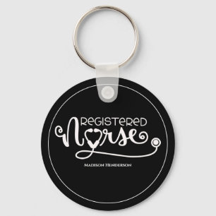  Registered Nurse Stethoscope (RN)Personalized   Keychain
