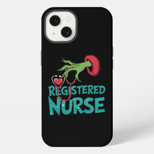 Registered Nurse Stethoscope Santa Elf Christmas  iPhone 13 Case
