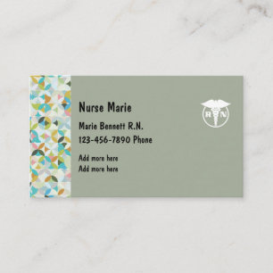 Registered Nurse Stylish Businesscards Business Card