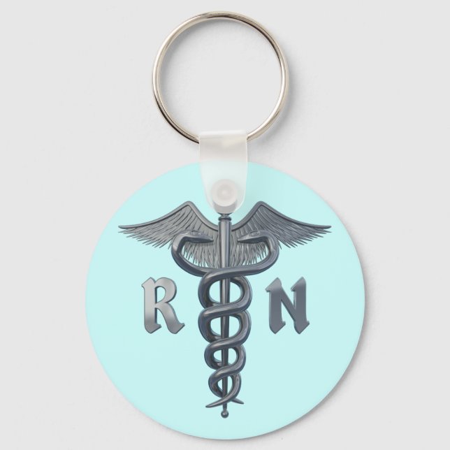 Registered Nurse Symbol Keychain (Front)