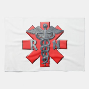 Registered Nurse Symbol Kitchen Towel