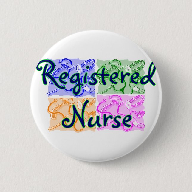 Registered Nurse T-Shirts & Gifts--Unique items 2 Inch Round Button (Front)