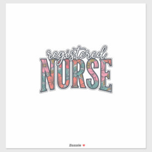 Registered Nurse Vintage Floral Typography Shirt D