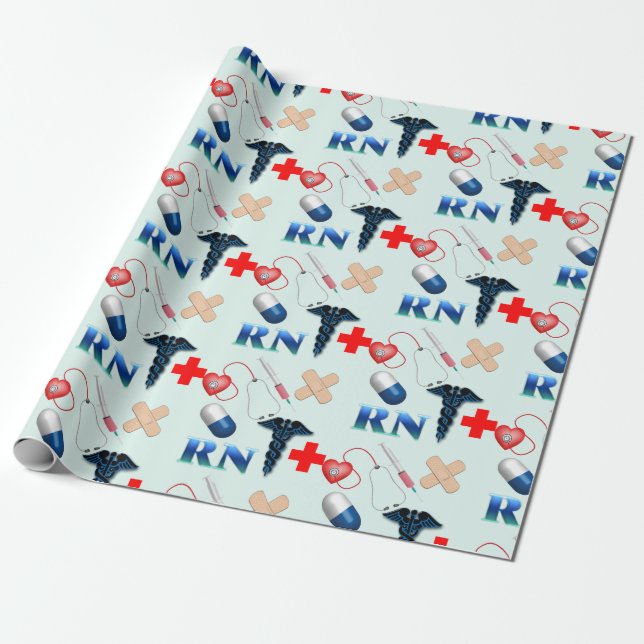 Registered Nurse Wrapping Paper (Unrolled)