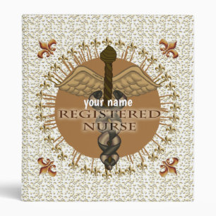 Registered Nurses Caduceus binder