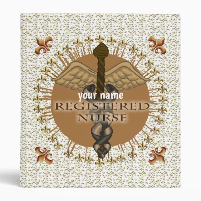 Registered Nurses Caduceus binder (Front)