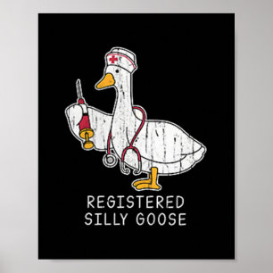 Registered Silly Goose Design In Pocket, Registere Poster