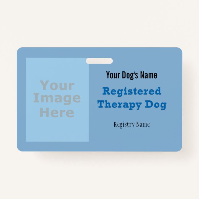 Registered Therapy Dog Badge (Front)