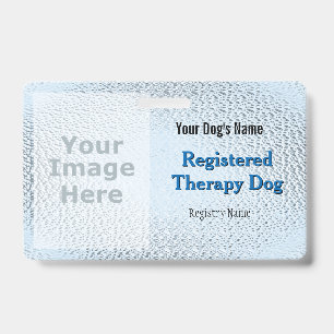 Registered Therapy Dog - Light Blue Badge