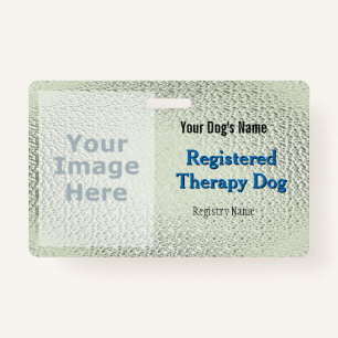 Registered Therapy Dog - Light Green Badge