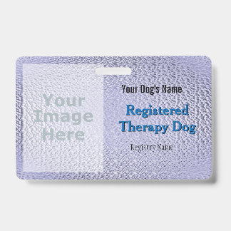 Registered Therapy Dog - Purple Badge