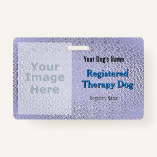 Registered Therapy Dog - Purple Badge