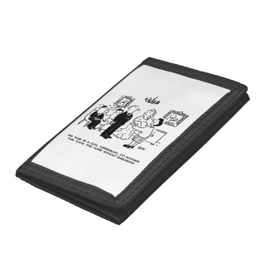 Registrar ask bridegroom to stop swearing tri-fold wallet
