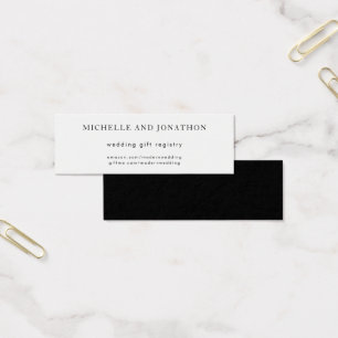 Registre cadeau Mariage moderne en noir et blanc s