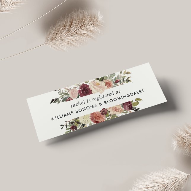 Registre Rustique de la mariée en fleurs Insérer d (Créateur téléchargé)