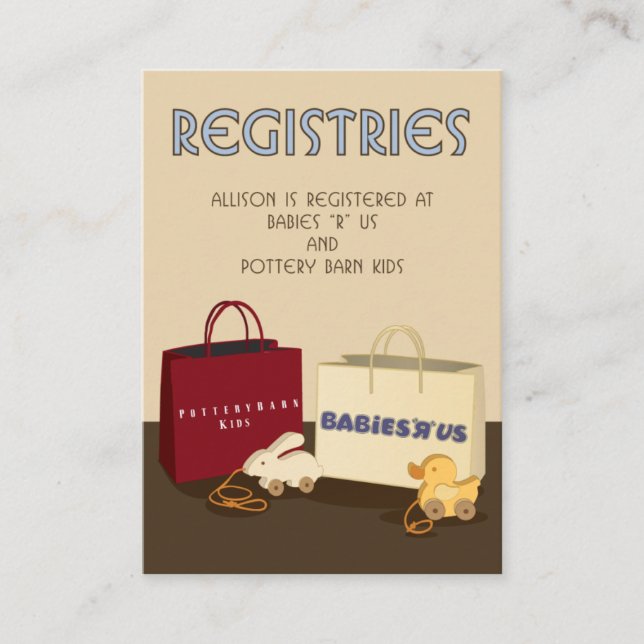 registry card (Front)