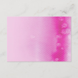 REGISTRY CARD :: ombre watercolor fuschia pink