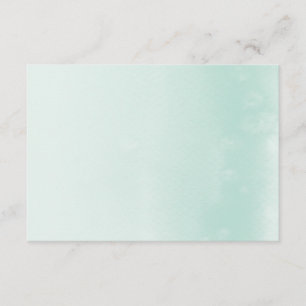REGISTRY CARD :: ombre watercolor pastel mint