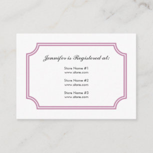 Registry Card with Medieval Cross Pattern