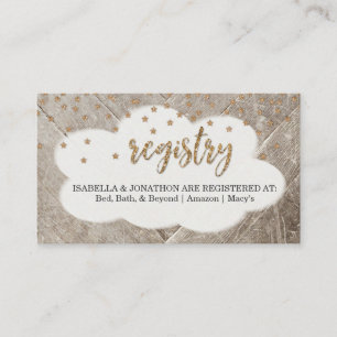 Registry Insert for Baby Shower Invitation