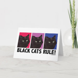 RÈGLE de chats noirs ! Carte vierge