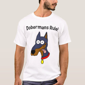"Règle de dobermann !" Le T-shirt des hommes