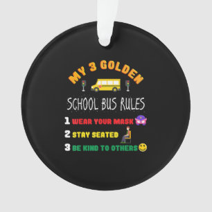 Règles d'autobus scolaire pour les élèves Funky Sc
